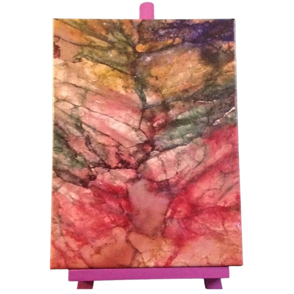 ARTISAN Photography Print on Canvas - Macro Shot of an Agate Taken By Me - Picture 1 of 11
